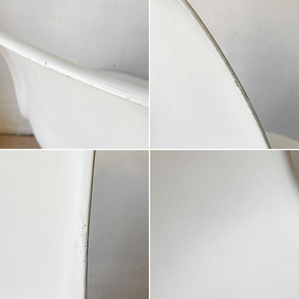ハーマンミラー Herman Miller サイドシェルチェア ポリプロピレン ホワイト ドゥエルレッグ C&R イームズ ミッドセンチュリー B ★