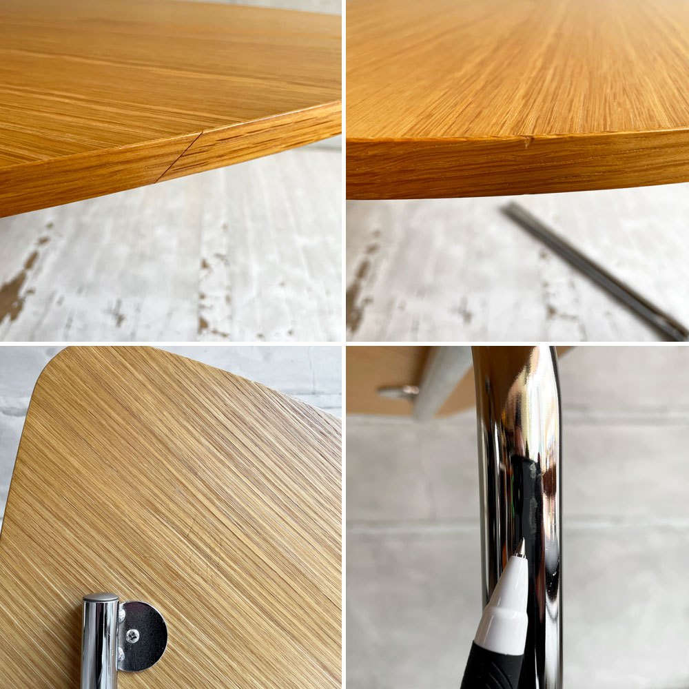 テクタ TECTA K22 サイドテーブル SIDE TABLE オーク材 高さ調整可 アクセル・ブロッホイザー アレキサンダーカルダー ドイツ バウハウス ♪