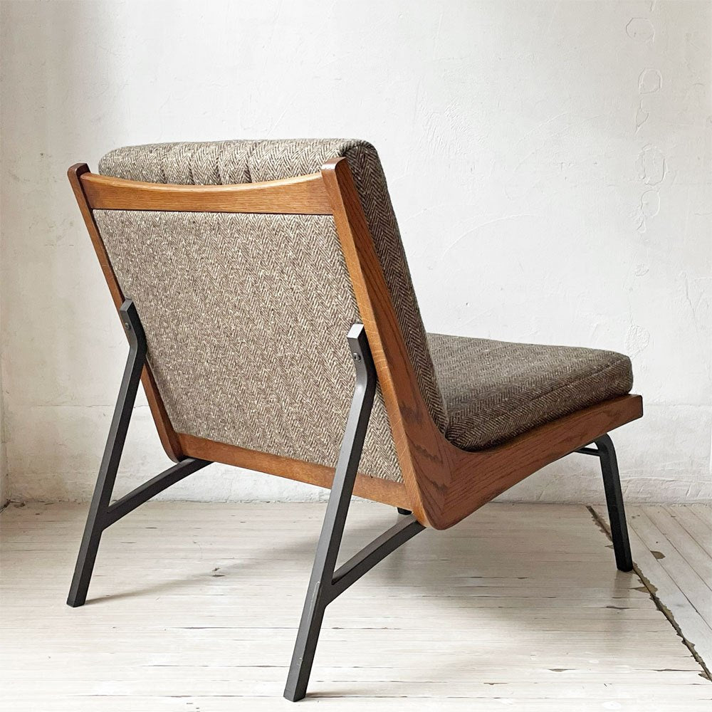 トラックファニチャー TRUCK FURNITURE ブーメランチェア BOOMERANG ナラ無垢材×スチール 1人掛けソファ 参考定価約14万円 ★