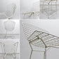 ノル Knoll 420 サイドチェア ワイヤーチェア ホワイト ハリー・ベルトイア Harry Bertoia ミッドセンチュリー ビンテージ 名作椅子 ●