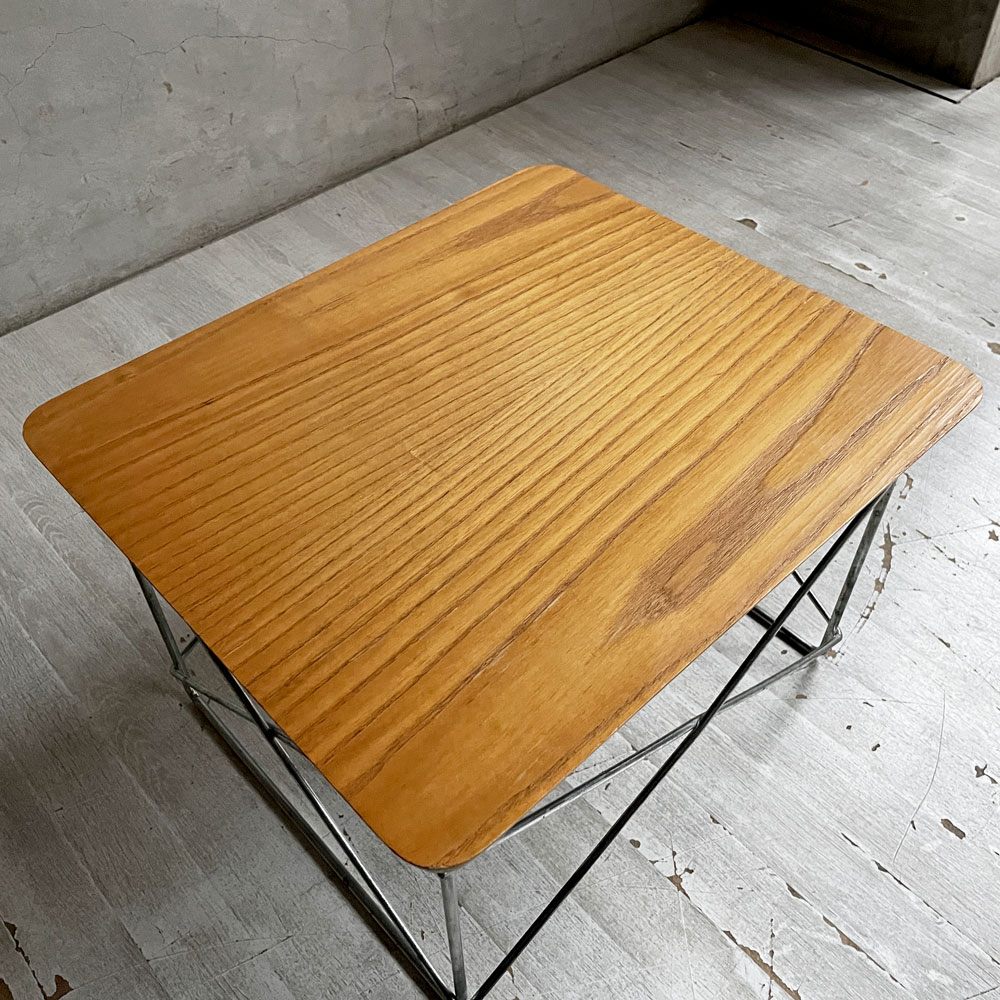 ハーマンミラー Herman Miller イームズワイヤーベースローテーブル Eames Wire Base Low Table LTRT ホワイトアッシュ材 ミッドセンチュリー 定価￥64,900- ♪