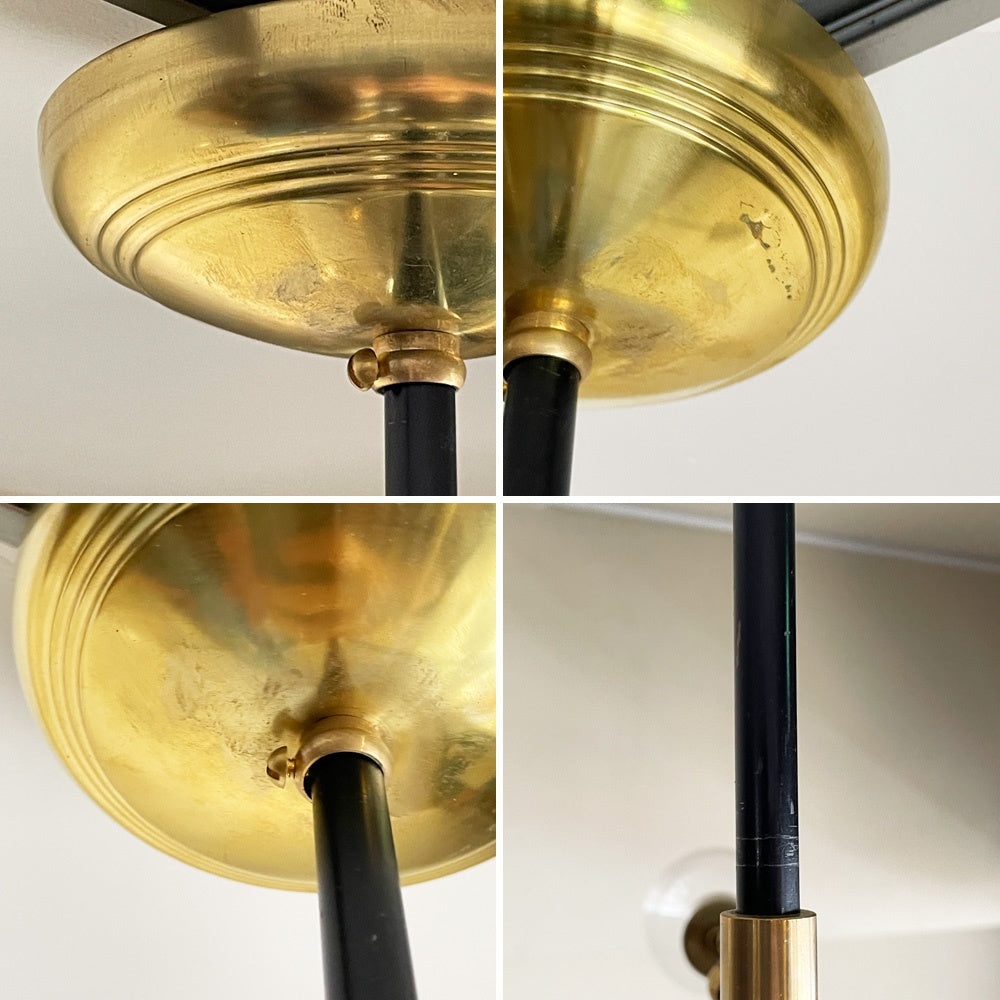 アクメファニチャー ACME Furniture ソリッドブラスランプ 5アーム ブラックアーム SOLID BRASS LAMP 5ARM BLACK 真鍮 シーリングライト ミッドセンチュリー 廃番カラー 参考定価￥143,000- ■