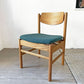 モモナチュラル MOMO Natural READY-MADE アントバックチェア ANT BACK CHAIR OAW MEDIUM teal green オーク材 ダイニングチェア 定価￥25,000- B ★