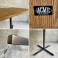 アクメファニチャー ACME Furniture グランビュー GRANDVIEW カフェテーブル オーク無垢材 スチール スクエア天板 インダストリアル 現状品 ♪