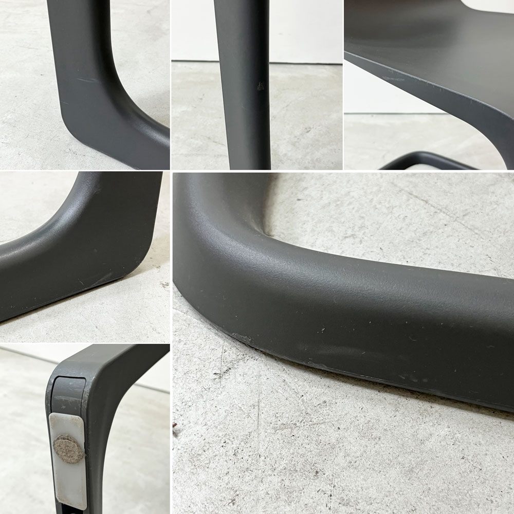 ヴィトラ vitra エヴォック EVO-C ダイニングチェア グラファイトグレー カンチレバー ジャスパー・モリソン ●