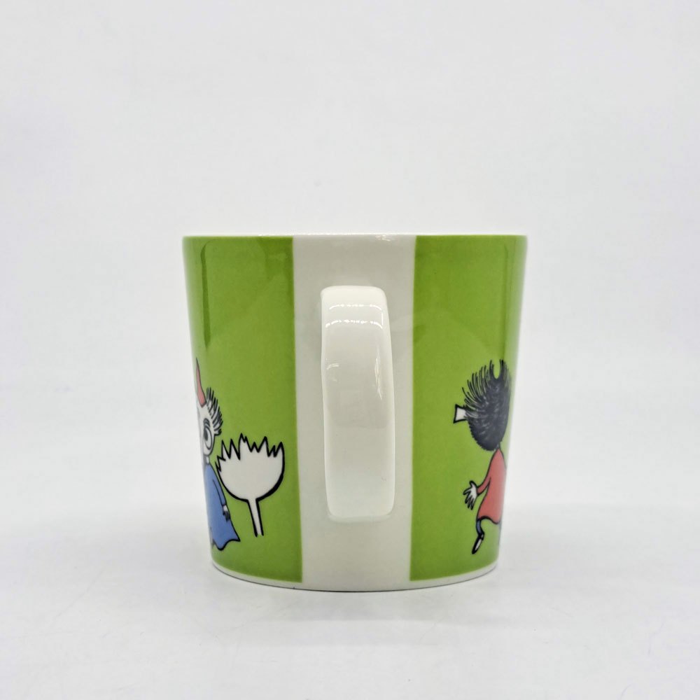 アラビア ARABIA ムーミン Moomin マグカップ トフスランとビフスラン ライトグリーン 廃番 フィンランド 北欧食器 ●