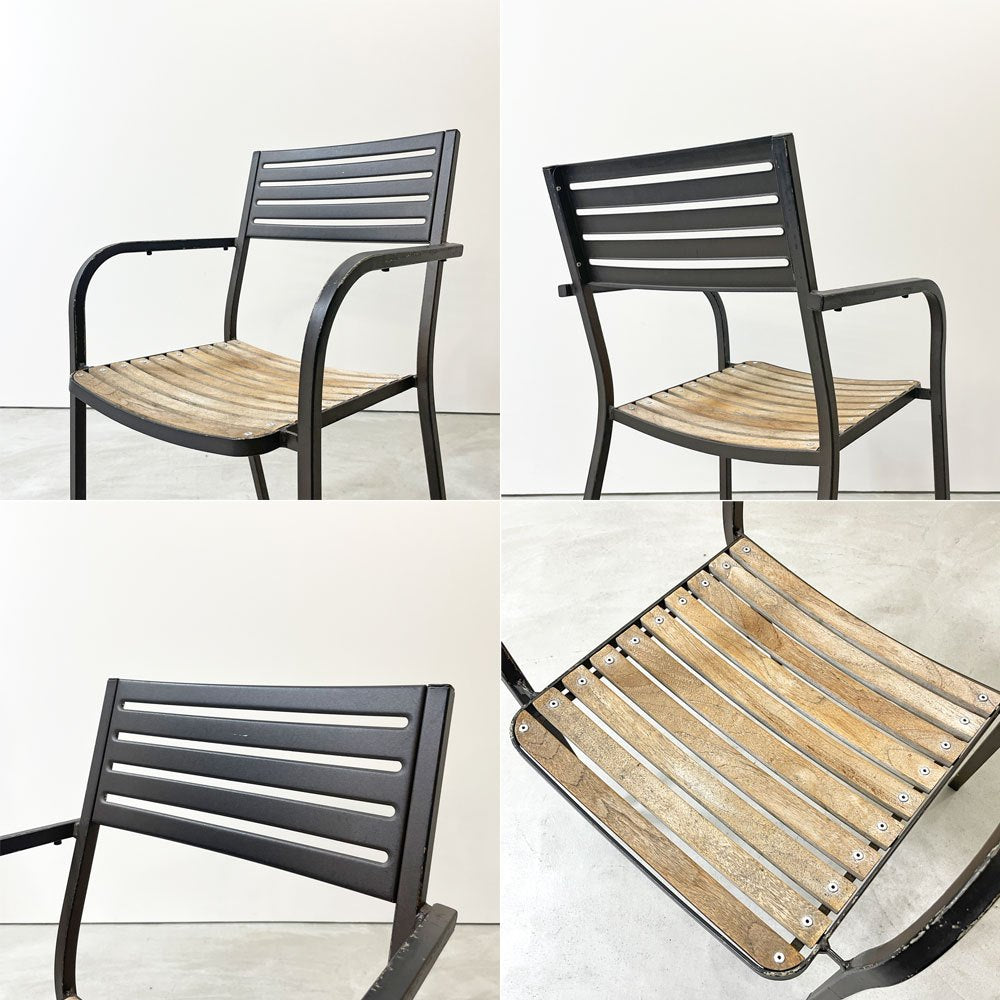 エミュー emu セーニョチェア SEGNOCHAIR ガーデンチェア アーム スタッキング イタリア ニ脚セット B ●