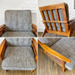 アクメファニチャー ACME Furniture ウィッカー WICKER ラウンジチェア 1Pソファ ハックベリー ラタン グレー USビンテージスタイル 定価83,600円 ◎