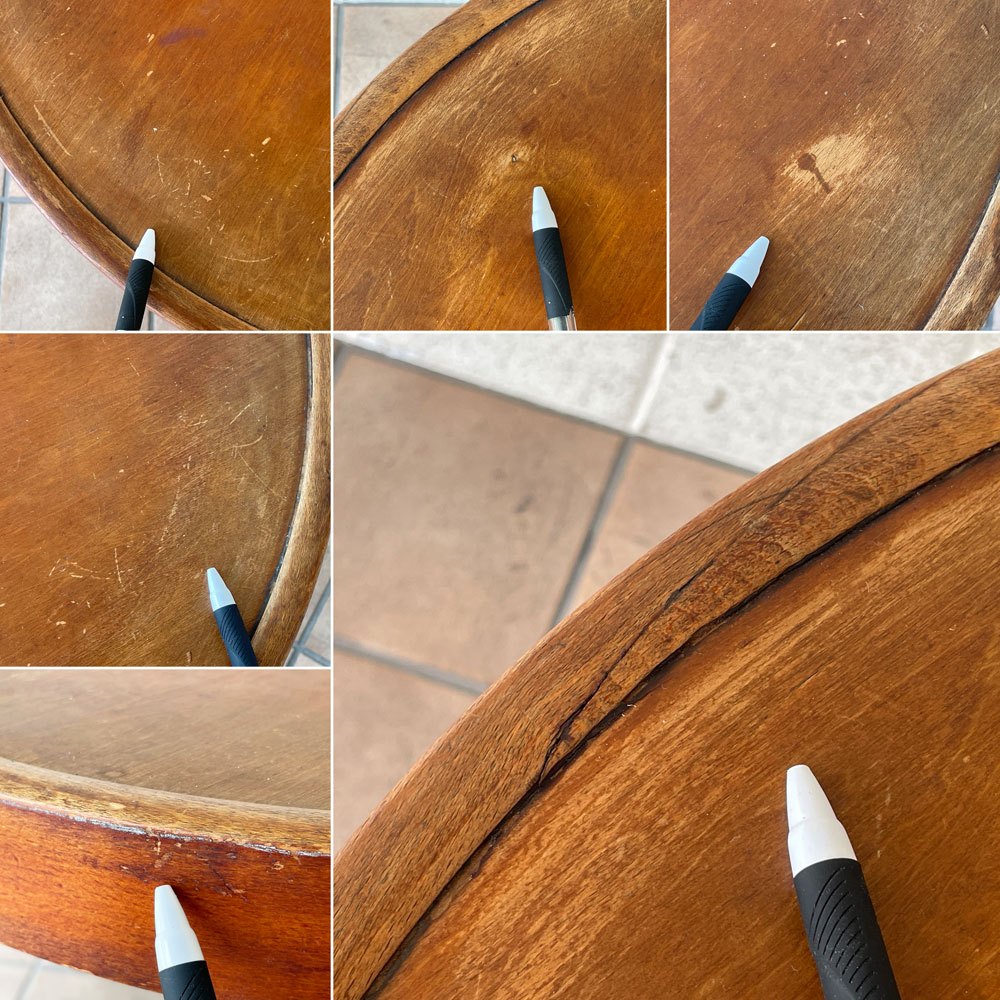 ジャパンビンテージ Japan Vintage サイドテーブル 丸型 ラウンド Φ60.5cm ◇