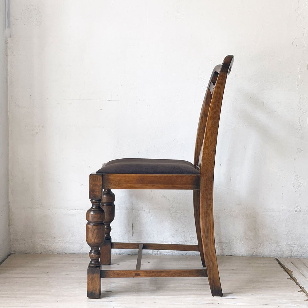 オークファニチャー Oak Furniture アンティークリプロダクションシリーズ AntiqueReproduction バルボスレッグ オーク材 ダイニングチェア A ★