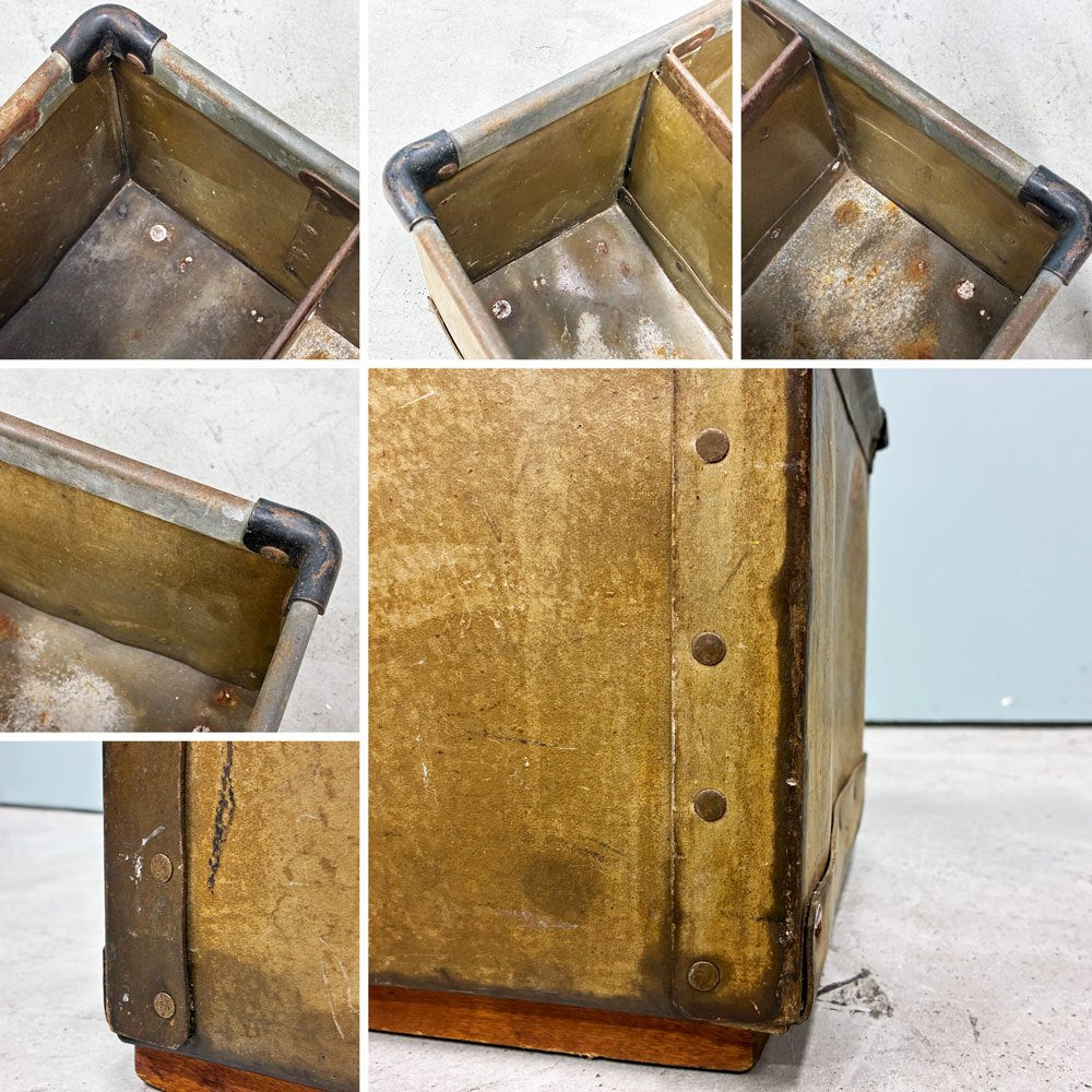 ビンテージ Vintage ファイバーボックス CHARIS CORPORATION ボテ箱 仕切り付き ◎