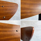 ネイサンファニチャー NATHAN Furniture  ダイニングチェア チークプライウッド ブラックフレーム ファブリック ブルー系カラー 英国 UKビンテージ 張り替え済み A ♪