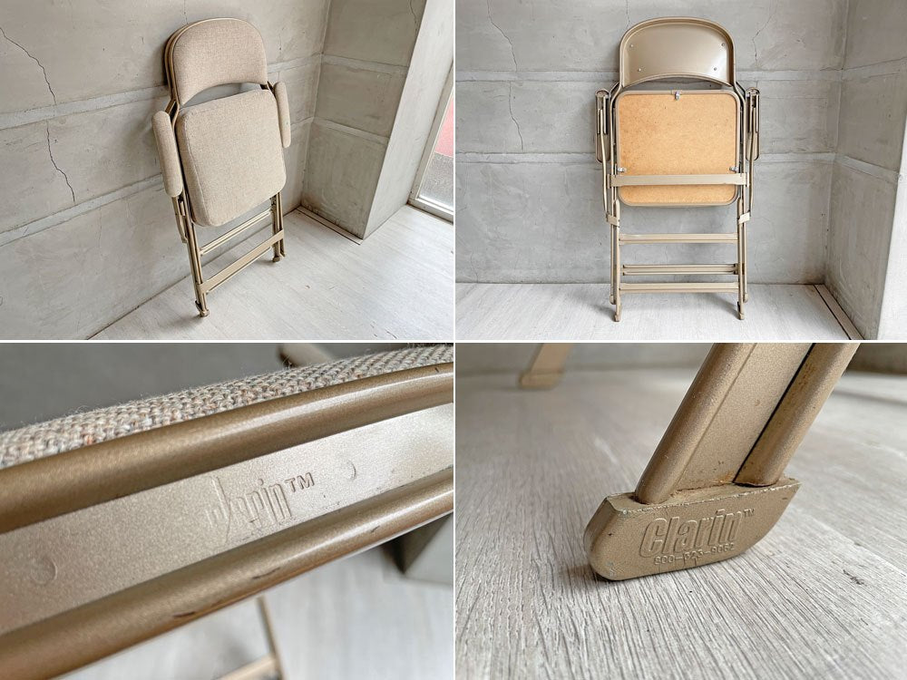 クラリン CLARIN フォールディングアームチェア FOLDING CHAIR WITH ARM フルクッション 折畳み US 米国 P.F.S 取扱 ♪