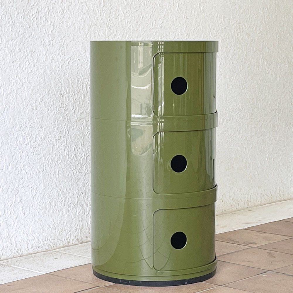 カルテル Kartell コンポニビリ 3段 ストレージボックス グリーン アンナ・カステッリ・フェリエーリ イタリア ◇
