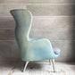 フリッツハンセン Fritz Hansen ロオチェア RO JH1 ラウンジチェア ファブリック Faded Denim Blue アルミベース ハイメ・アジョン 現行定価￥526,680以上 ♪