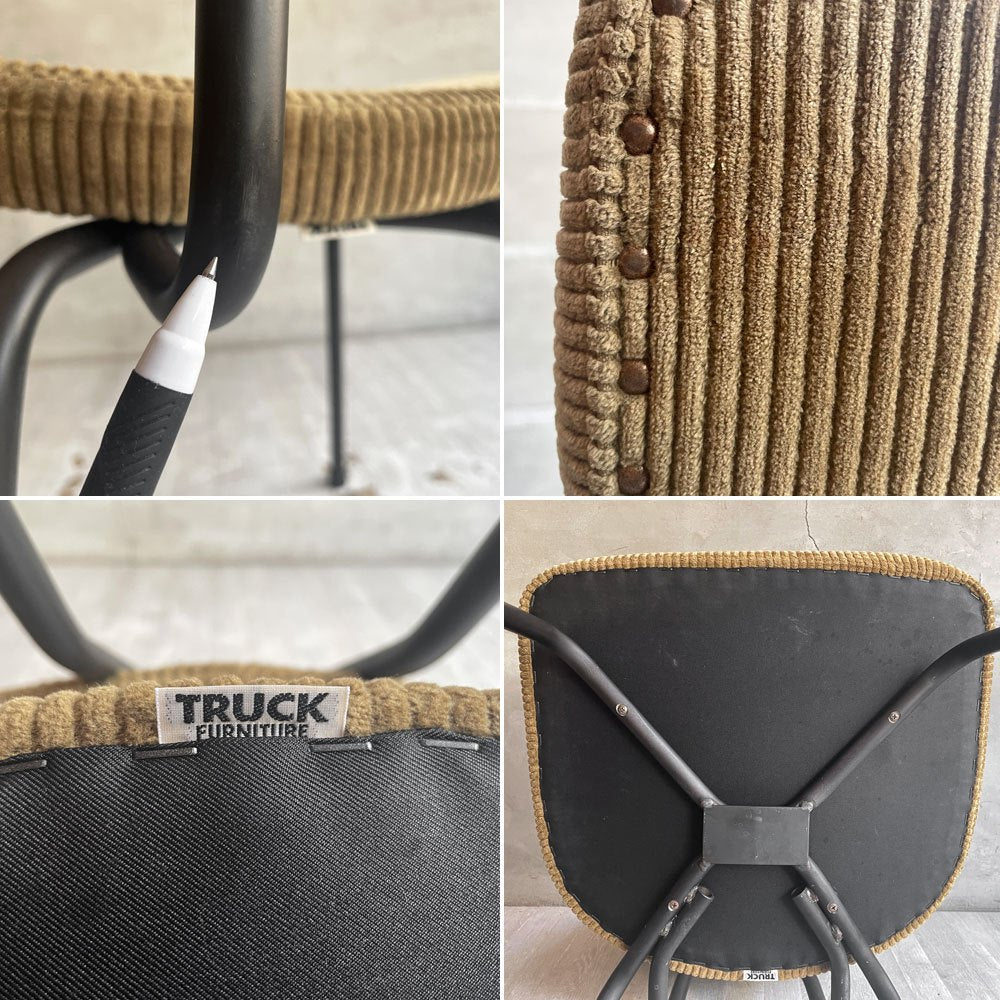 トラックファニチャー TRUCK FURNITURE スット ダイニングチェア SUTTO DINING CHAIR コーデュロイ×スチールフレーム インダストリアル A ♪