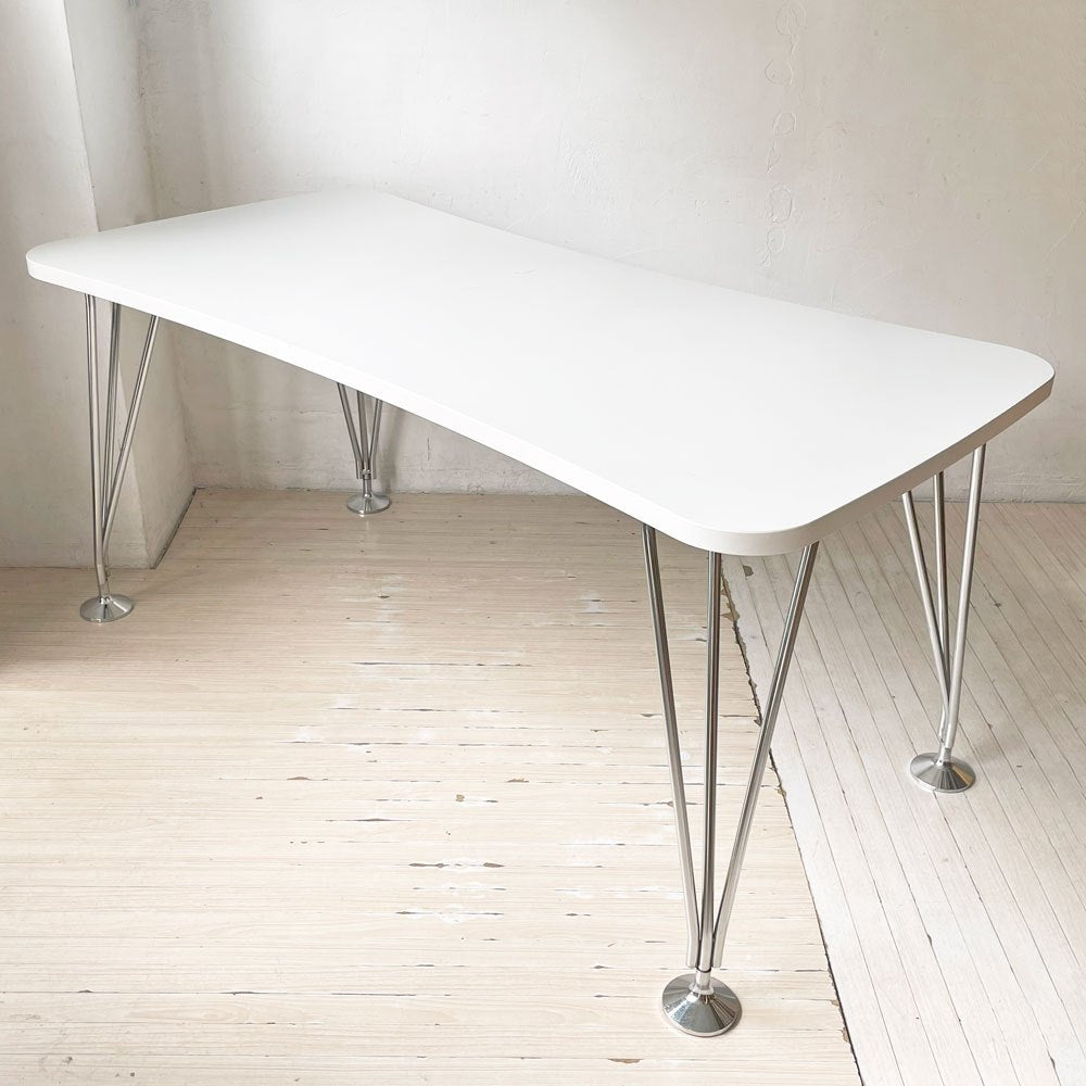 カルテル Kartell マックステーブル MAX TABLE ホワイト ミーティングテーブル 160cm 固定脚 フェルーチョ・ラヴィアーニ 定価 ￥213,400-★