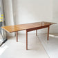 デンマークビンテージ Danish Vintage チーク材 エクステンション ダイニングテーブル 伸長式 ドローリーフ式 北欧家具 ★
