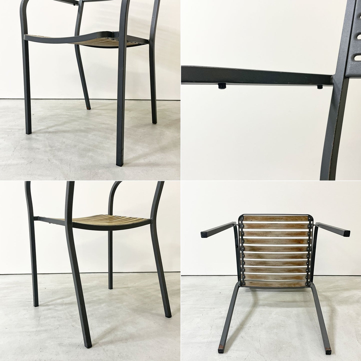 エミュー emu セーニョチェア SEGNOCHAIR ガーデンチェア アーム スタッキング イタリア ニ脚セット A ●