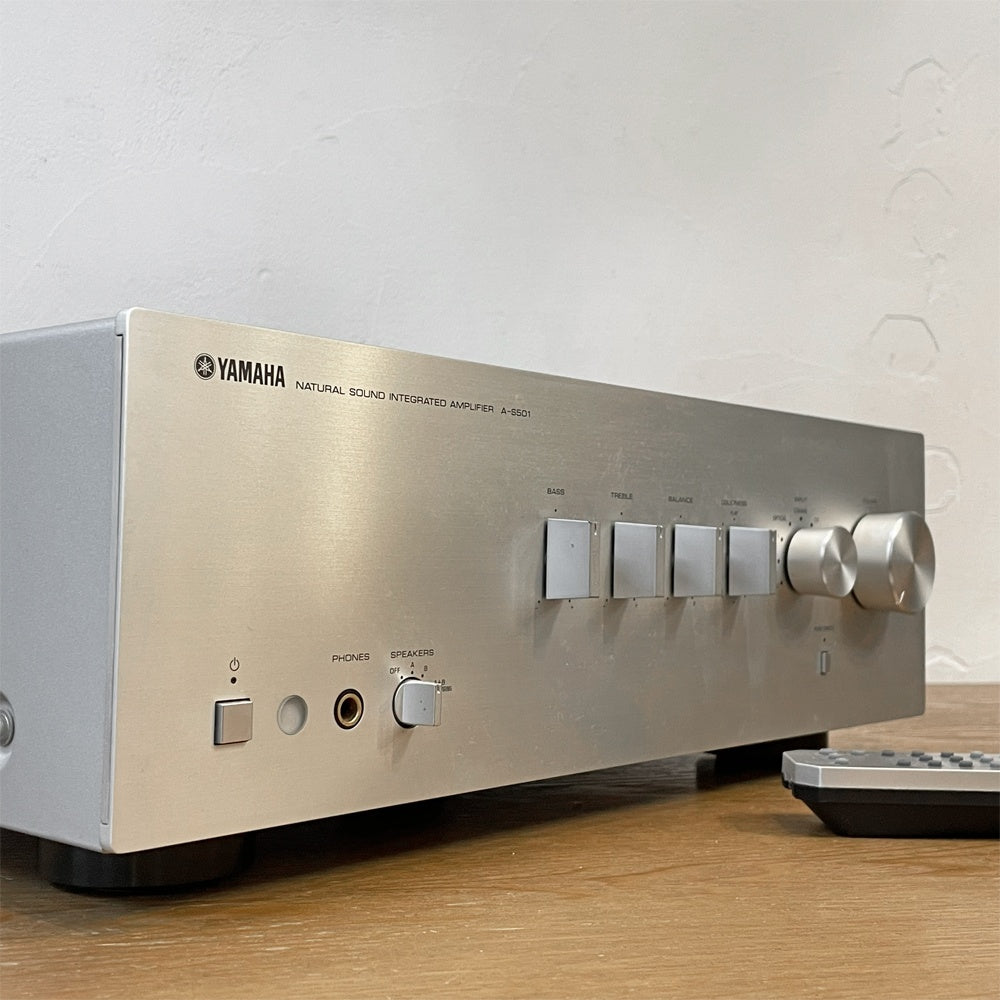 ヤマハ YAMAHA プリメイアンプ A-S501 リモコン付 Integrated amplifier オーディオ機器 音響機器 動作音出し確認済 ★