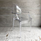 カルテル Kartell ルイゴースト LouisGhost アームチェア クリスタル スタッキング フィリップ・スタルク Philippe Starck イタリア 定価￥69,700- B♪