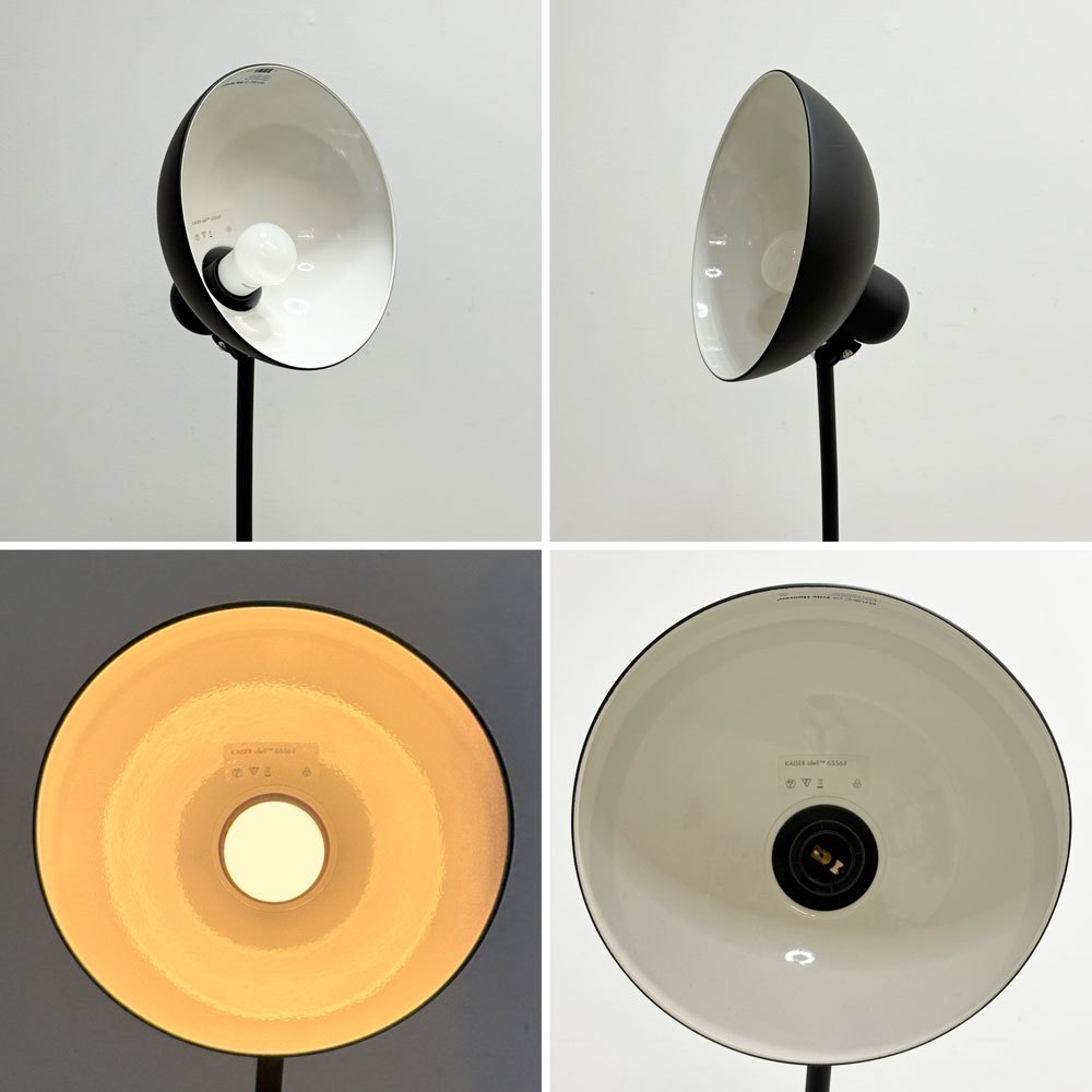 フリッツハンセン Fritz Hansen カイザーイデル KAISER IDELL フロアランプ 6556-F マットブラック スチール クリスチャン・デル 北欧 定価￥159,280- ●