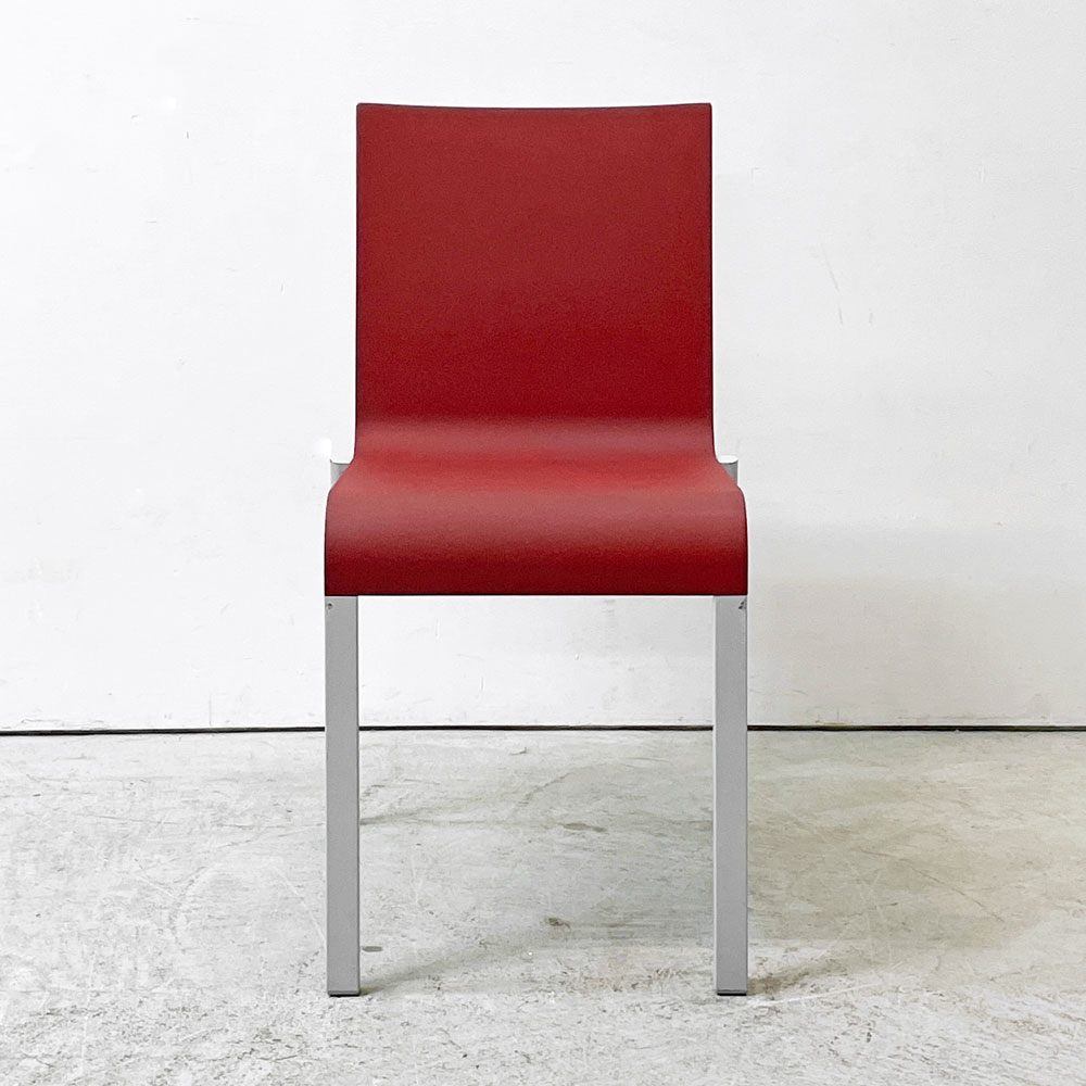 ヴィトラ vitra. ゼロスリー .03 ダイニングチェア スタッキングチェア マールテン・ヴァン・セーヴェレン Maarten Van Severen レッド A ●