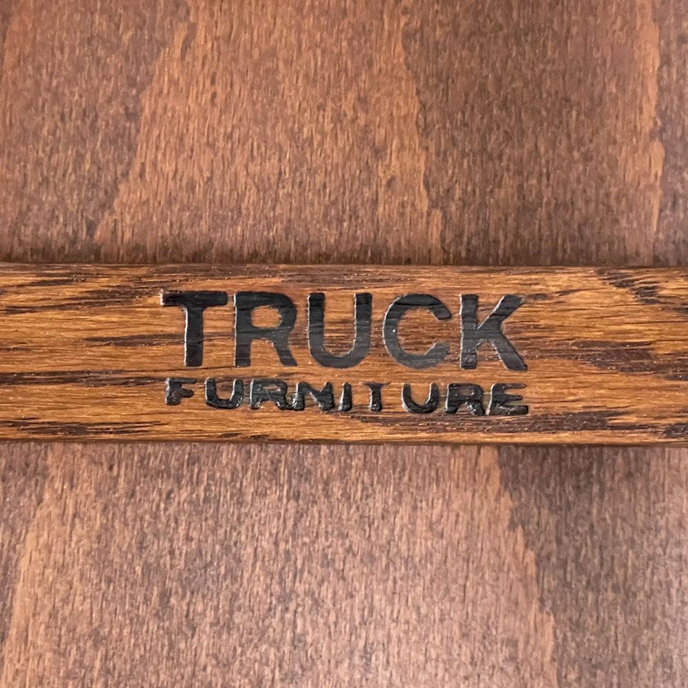 トラックファニチャー TRUCK FURNITURE トーチチェア TORCH CHAIR ダイニングチェア オーク材 ウッドシート ブラウン A ■