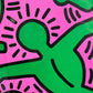キース・ヘリング Keith Haring Untitled Tree of Life 1993 限定10枚 アートフレーム ポスター 113×92cm ポップアート ストリートアート 額装品 ●