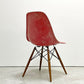 ハーマンミラー Herman Miller イームズ ビンテージ サイドシェルチェア 2nd 希少 クリムゾンレッド ドゥエルレッグベース リプロダクト脚 ミッドセンチュリー ●