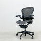 ハーマンミラー Herman Miller アーロンチェア Bサイズ ランバーサポート フル装備 グラファイトベース ビル・スタンフ ＆ ドン・チャドウィック 〓