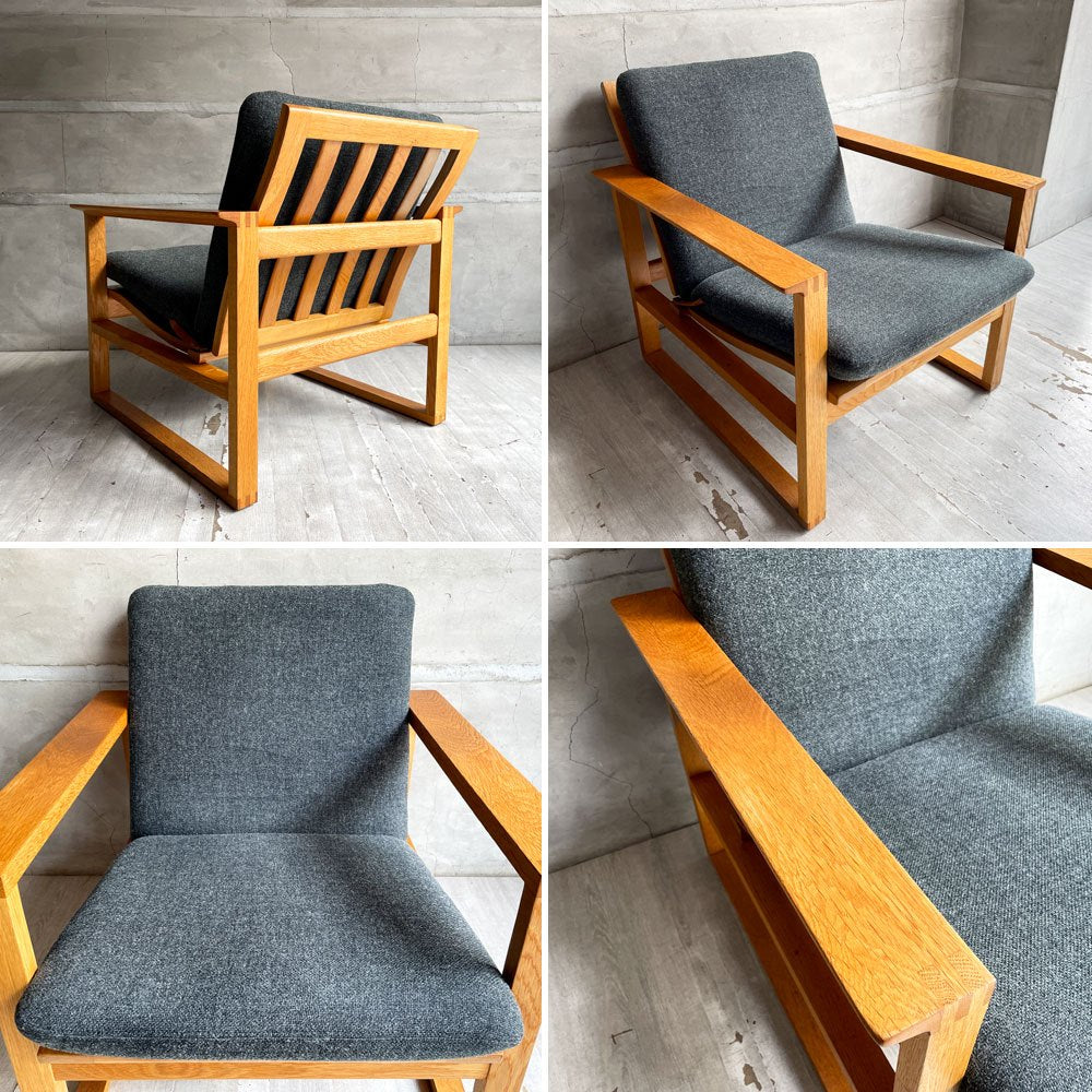 フレデリシア FREDERICIA model 2256 ローバックチェア イージーチェア ラウンジチェア オーク無垢材 ボーエ・モーエンセン デンマーク ビンテージ 北欧家具 ♪