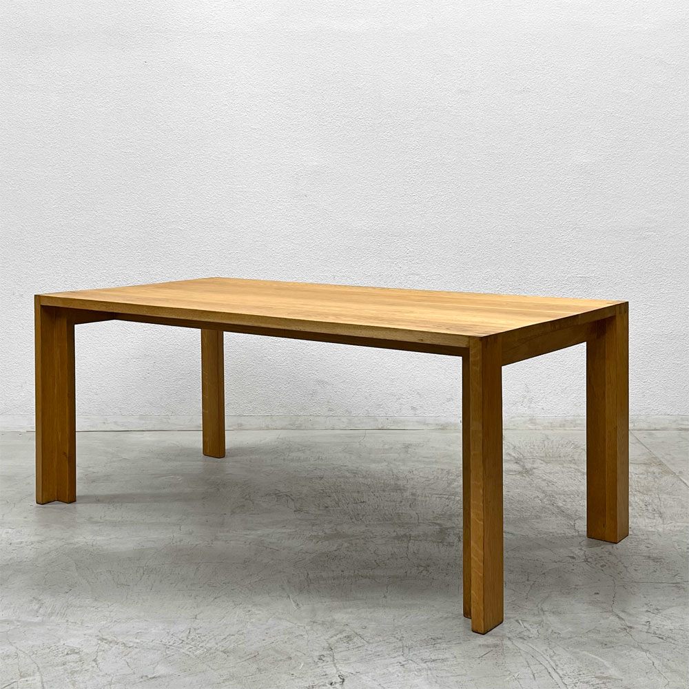 クラフト家具 オーク無垢材 ダイニングテーブル ナチュラルカラー シンプルデザイン W180cm 組み継ぎ 〓