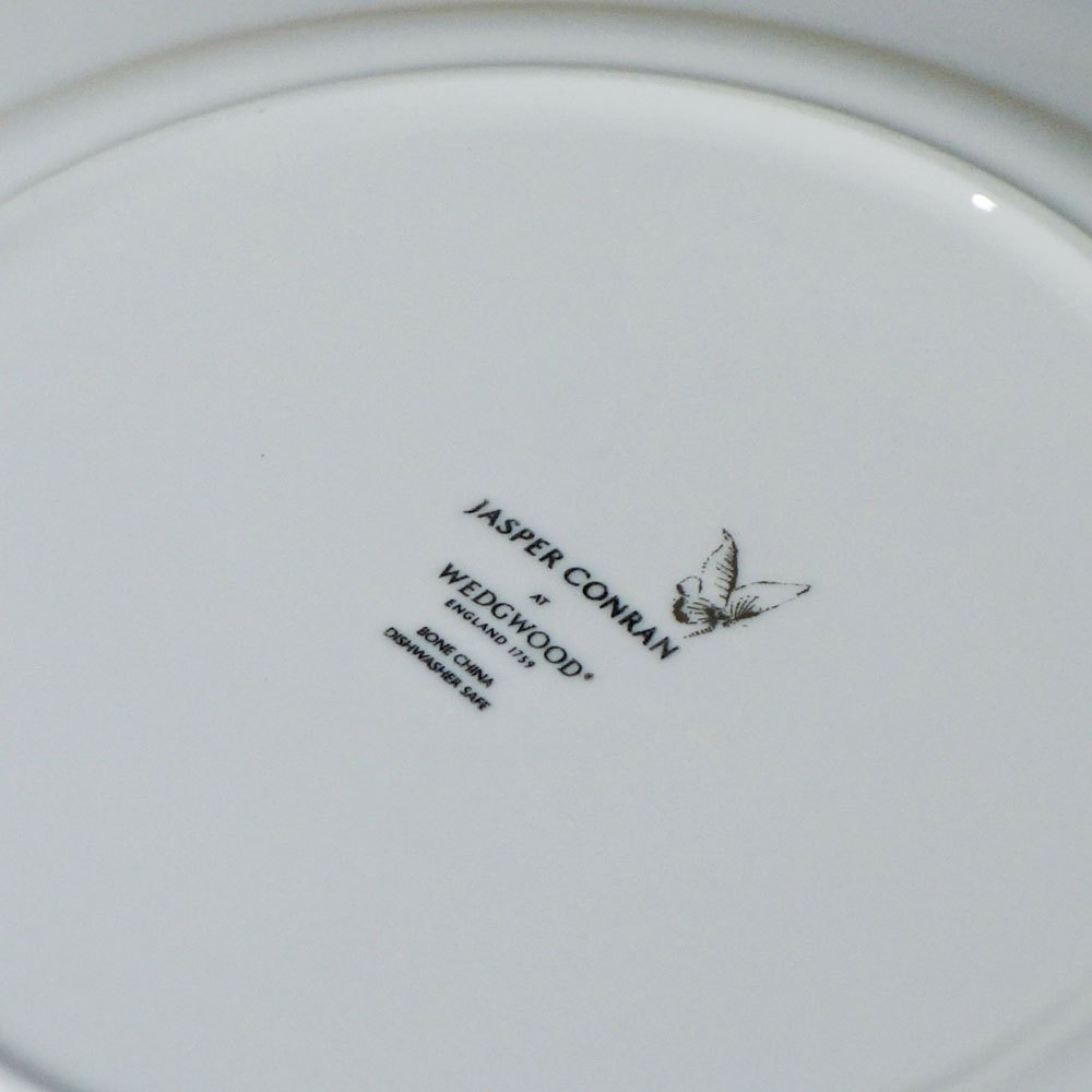 ウェッジウッド WEDGWOOD シノワズリ プラチナ スクエアプレート w23cm ジャスパーコンラン 英国製 B ◎