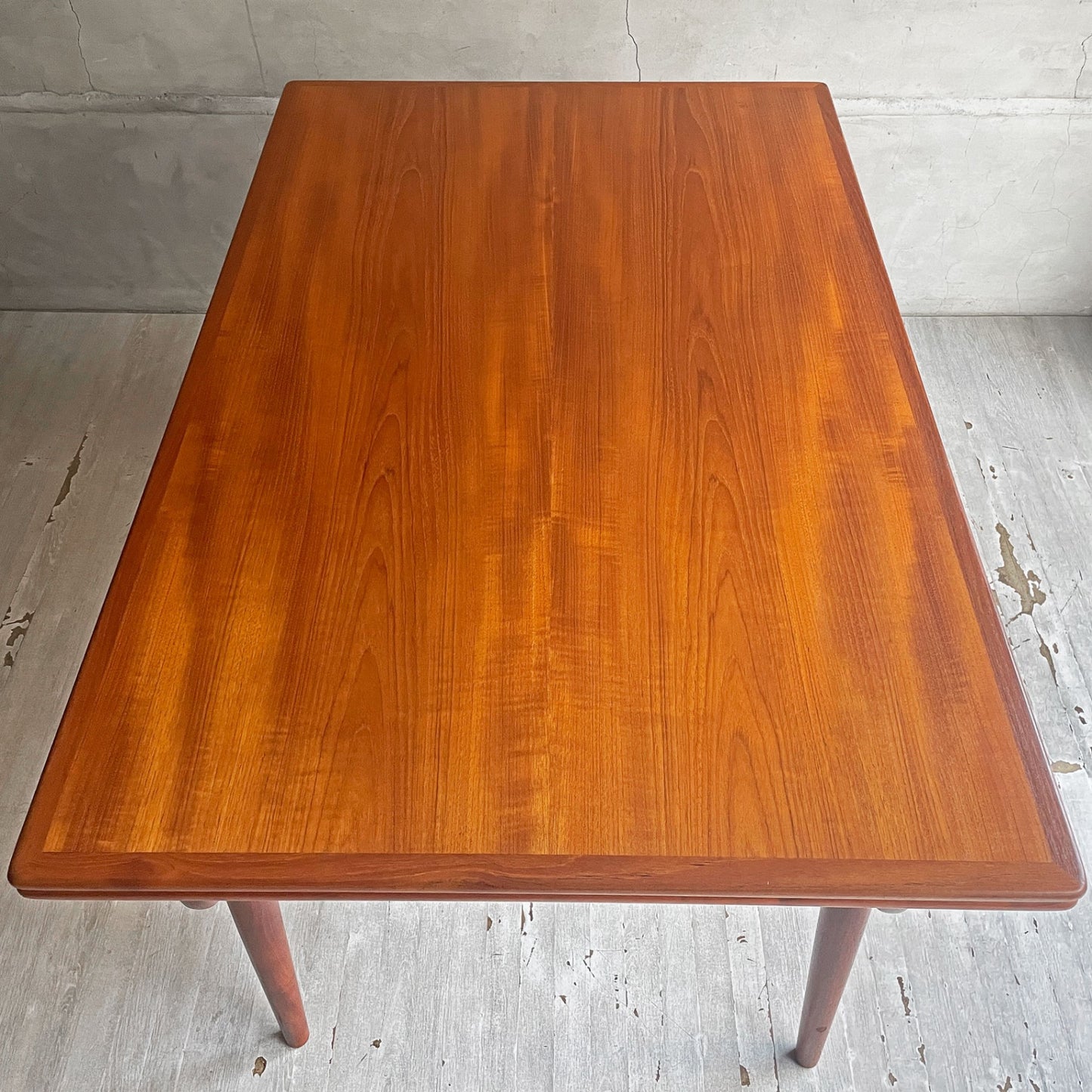 アンドレアス・タック Andreas Tuck エクステンション ダイニングテーブル AT312 伸長式 拡張 チーク材 ハンス・Ｊ・ウェグナー デンマークビンテージ 北欧家具 ♪