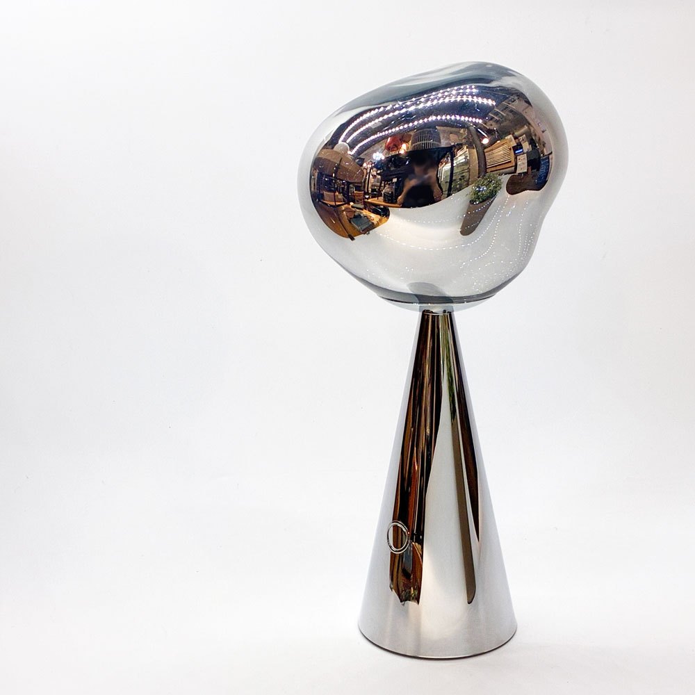 トムディクソン Tom Dixon メルトポータブル MELT PORTABLE シルバー 内蔵LED テーブルライト 間接照明 ヤマギワ取扱 イギリス 定価¥55,000- ★
