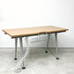 ハーマンミラー Herman Miller アバックエンバイロメンツ ABAK ミーティングテーブル デスク ワークテーブル W140cm ウッドカラー ケーブルスパイン付き ティム・ウォレス ◎