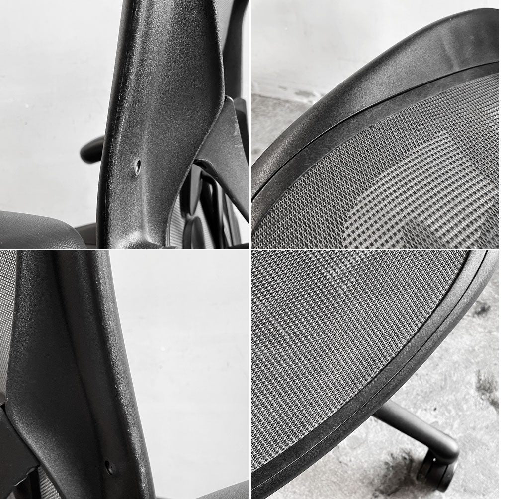 ハーマンミラー Herman Miller アーロンチェア デスクチェア Bサイズ ゲーミングエディション ポスチャーフィットSL ブラック ■