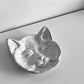 アスティエ・ド・ヴィラット ASTIER de VILLATTE シアン・エ・シャ Chien et Chat キャットディッシュ プレート 猫 Φ9cm 陶器 フランス ■