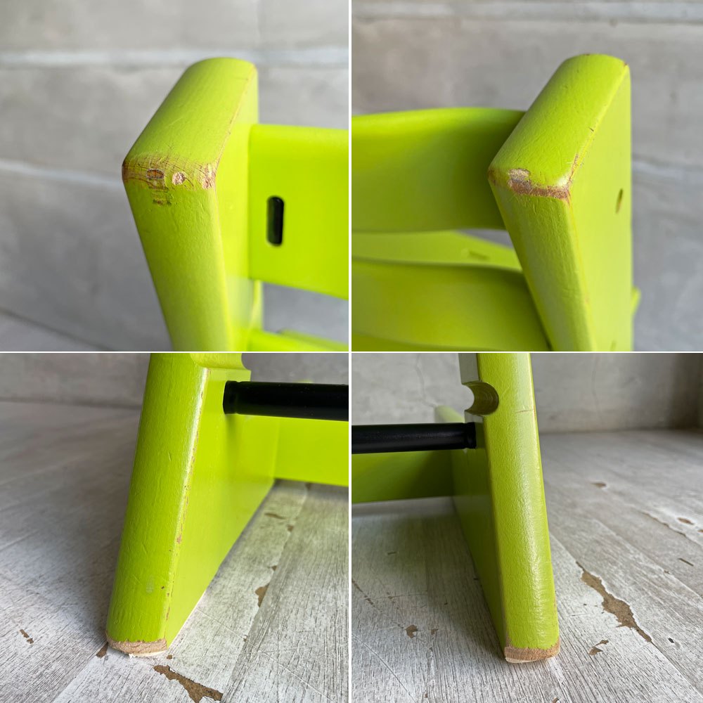 ストッケ STOKKE トリップトラップ TRIPP TRAPP ベビーチェア キッズチェア ライムグリーン S/N4～ ノルウェー 北欧家具 ♪