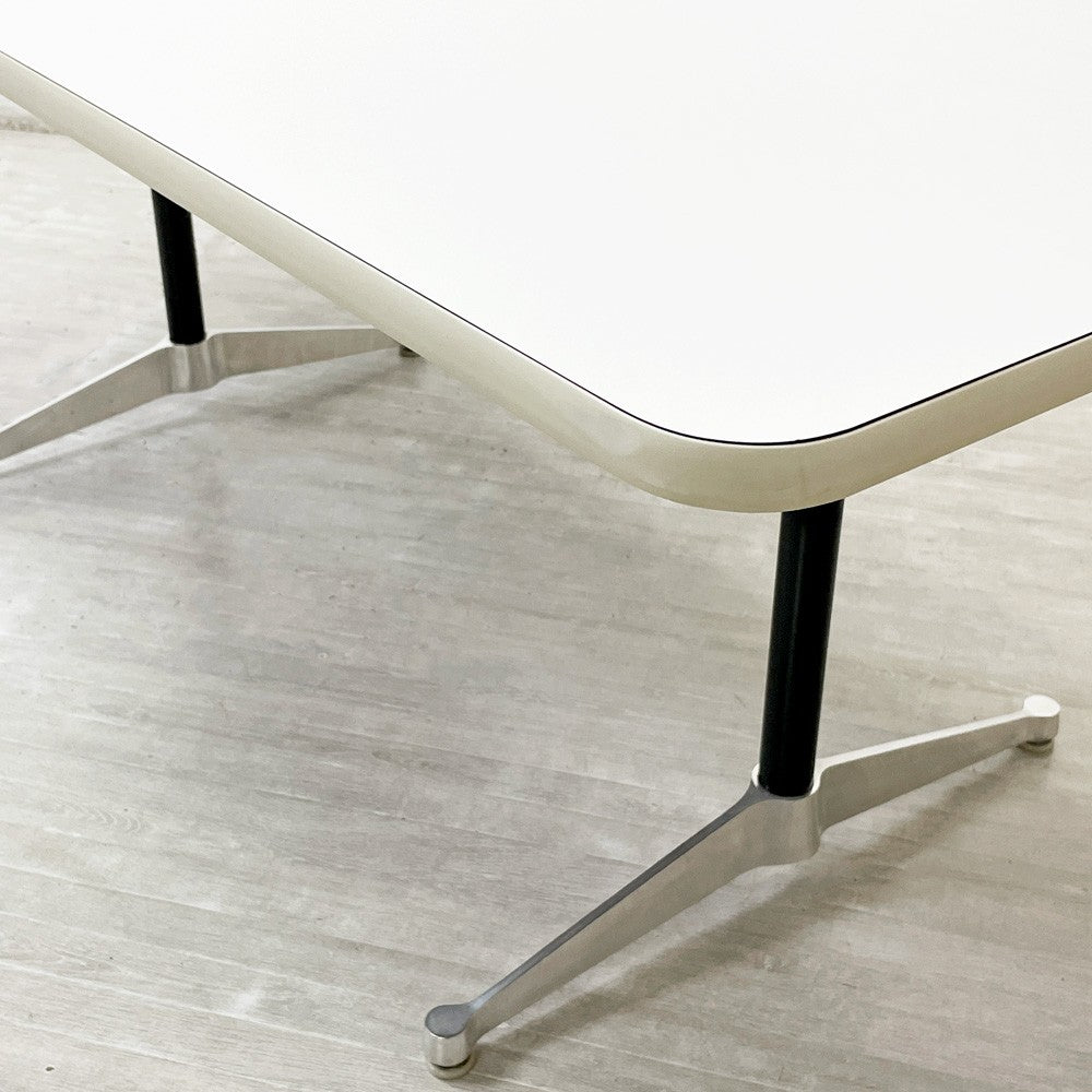 ハーマンミラー Herman Miller コントラクトテーブル ワークデスク レクタングル W180cm C&R イームズ ミッドセンチュリー ●