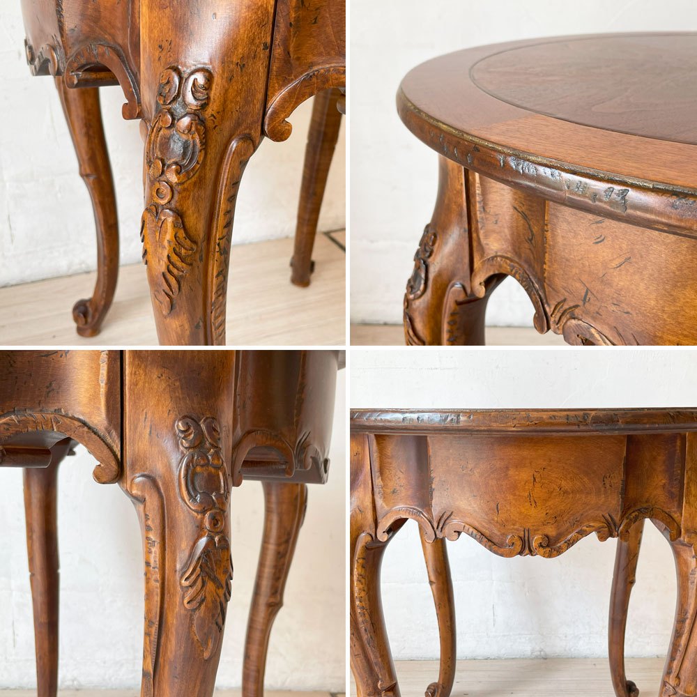 ベイカーファニチャー baker furniture サイドテーブル フラワースタンド ナイトテーブル 花台 クラシックデザイン  ★