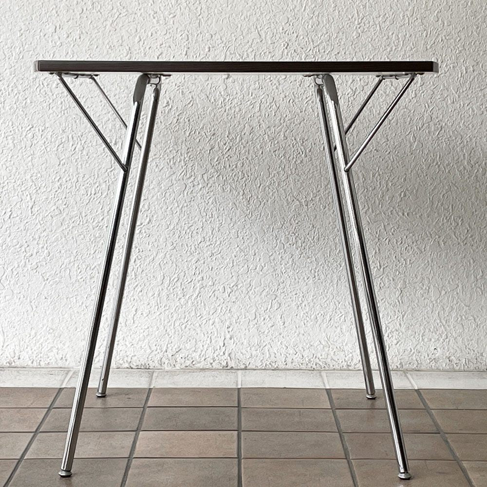 新居 猛  ニー ダイニングテーブル Ny Dining Table シャミド SHAMIDO ホワイト フォールディング 折り畳み ミッドセンチュリー ◇