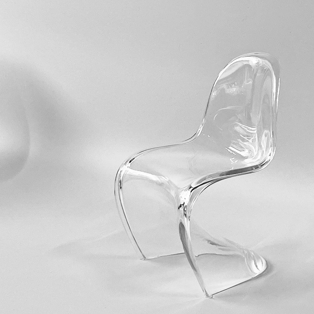 ヴィトラ デザインミュージアム Vitra Design Museum ミニチュアコレクション パントンチェア 1/6スケール 限定カラー クリア 廃盤 箱付き ◇