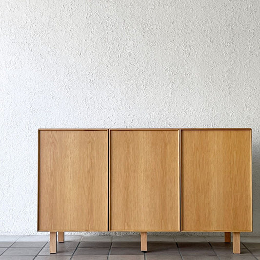 アクタス ACTUS トワード TOWARD キャビネット サイドボード オーク材 W120cm ナチュラルモダン ◇