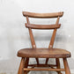 アーコール Ercol ダブルバックチェア キッズチェア イエロードット 黄色 スタッキング エルム材 UKビンテージ Vintage 英国家具 ■
