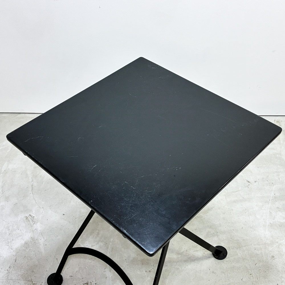 デマールフォージ demar forge ガーデンテーブル フォールディングテーブル 折り畳み スチール 屋外使用可 定価￥42,000- A ●