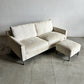 アイラーセン eilersen ストリームライン ソファ STREAMLINE SOFA 2-2.5シーター W180cm フットスツール オットマン 2点セット イェンス・ユール・アイラーセン Jens Juul Eilersen Eランク生地 ホワイト系色 参考価格￥674,300- 〓