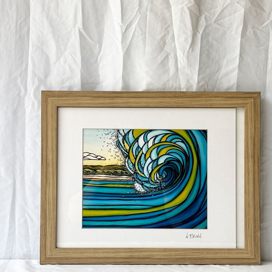 Heather Brown Art.com ヘザー・ブラウン Heather Brown アウターリーフ Outer Reef アートプリント 額装品 ハワイアンアート ◇