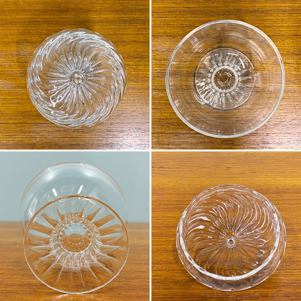 glass atelier えむに ガラス クリアの蓋物 蓋Flow 現代作家 A ◎